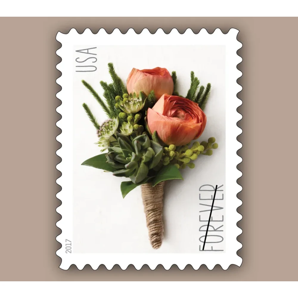 (2017) USPS Celebration Boutonniere Forever Stamps