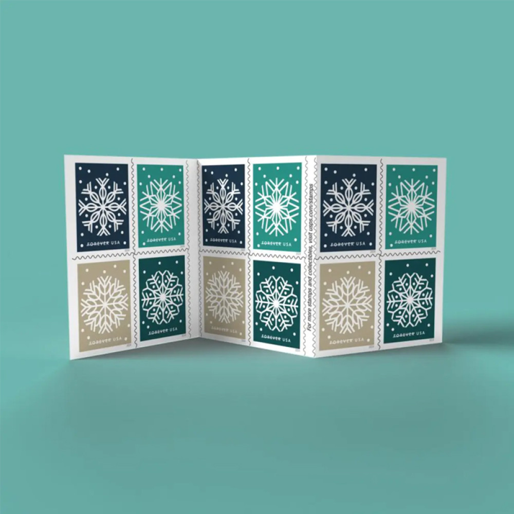 (2024) Winter Whimsy Stamps, Book of 20 Forever | Multiple Stamp Designs